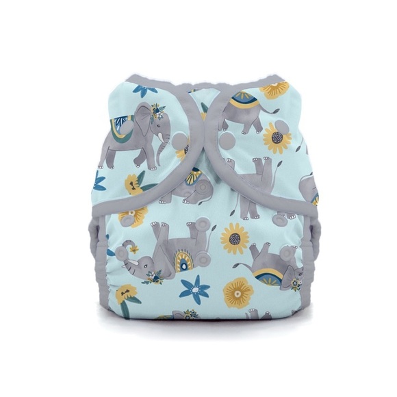Thirsties Duo Wrap Snaps Diaper Cover Size 1 Elephant Print - Picture 1 of 7